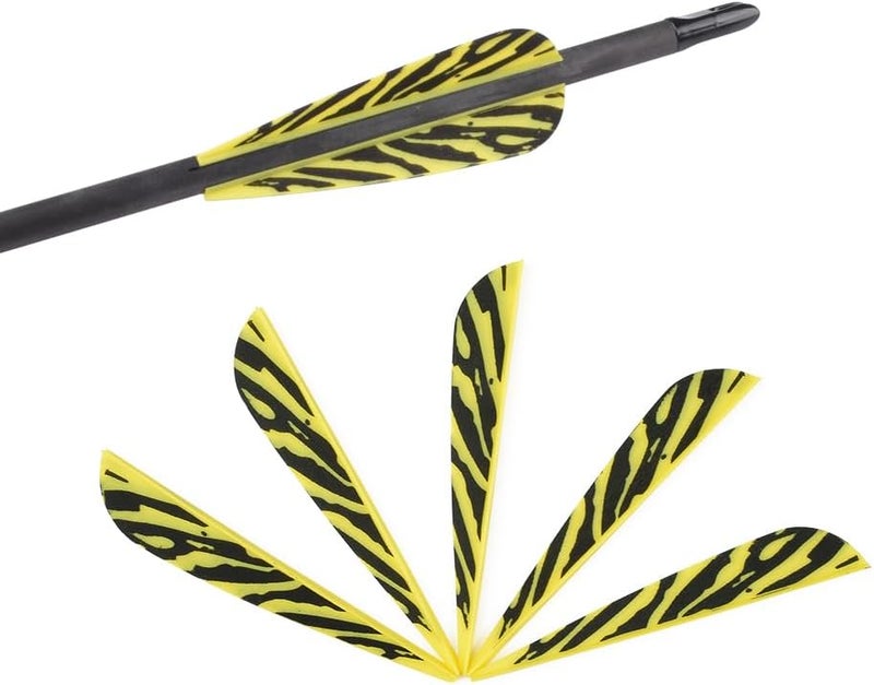 TY Archery 3 Inch Arrow Fletching Vanes Plastic Feather for DIY Archery Hunting Targeting Arrows(Pack of 50) - Image 1